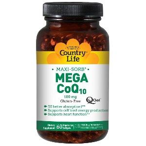Mega CoQ10 (100mg 60 Softgel) Country Life